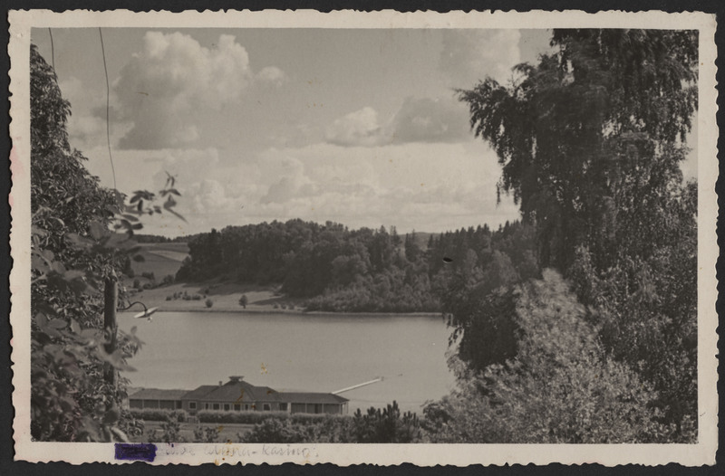 fotopostkaart, Viljandi, rannahoone, järv, vastaskallas, Trepimäe poolt, u 1935