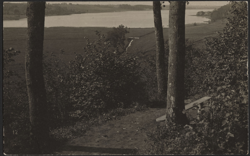 fotopostkaart, Viljandi, järv, ümbrus, Kaevumäe poolt, u 1910, foto J. Riet