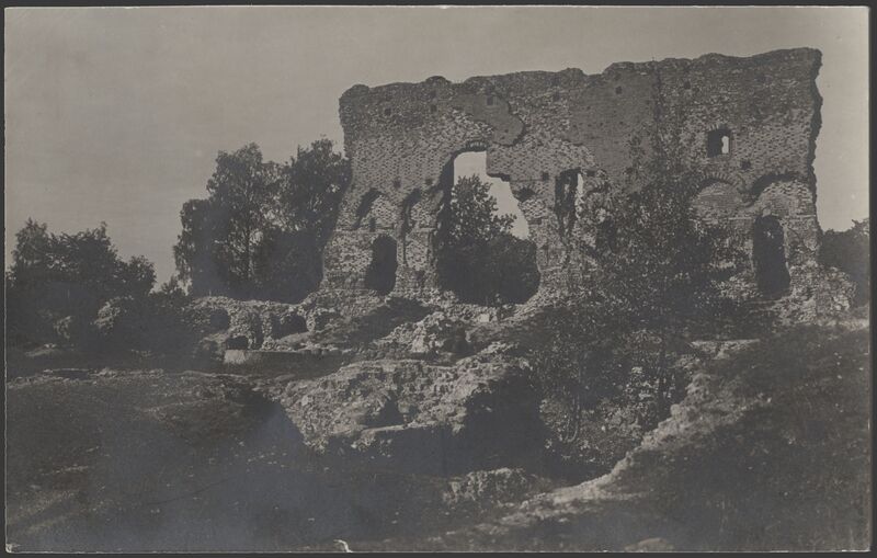 fotopostkaart, Viljandi, Kaevumägi, Suurmüür, u 1915, Lichtbild von J. Riet