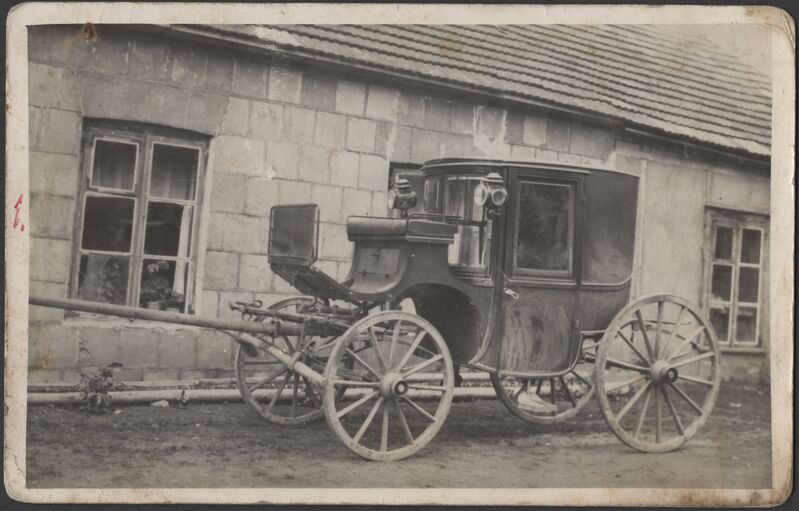 fotopostkaart, Viljandi, Vaksali tn 17a, Kõpu mõisniku tõld, u 1922