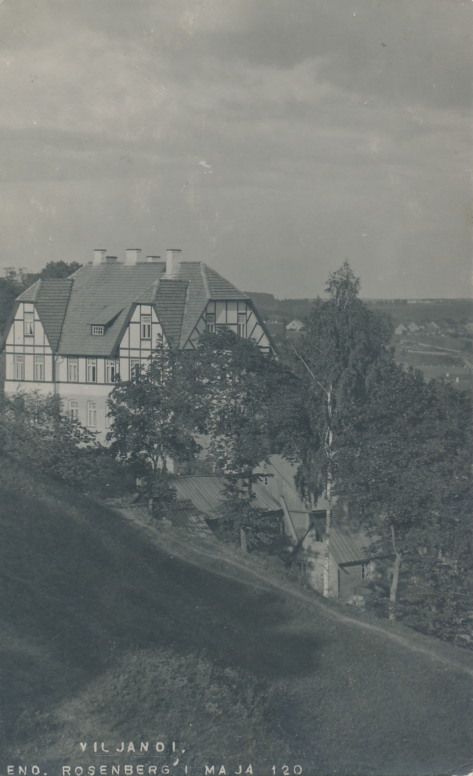 foto Viljandi, Pikk tn 33, G. Rosenberg'i maja u 1920 foto J.Riet