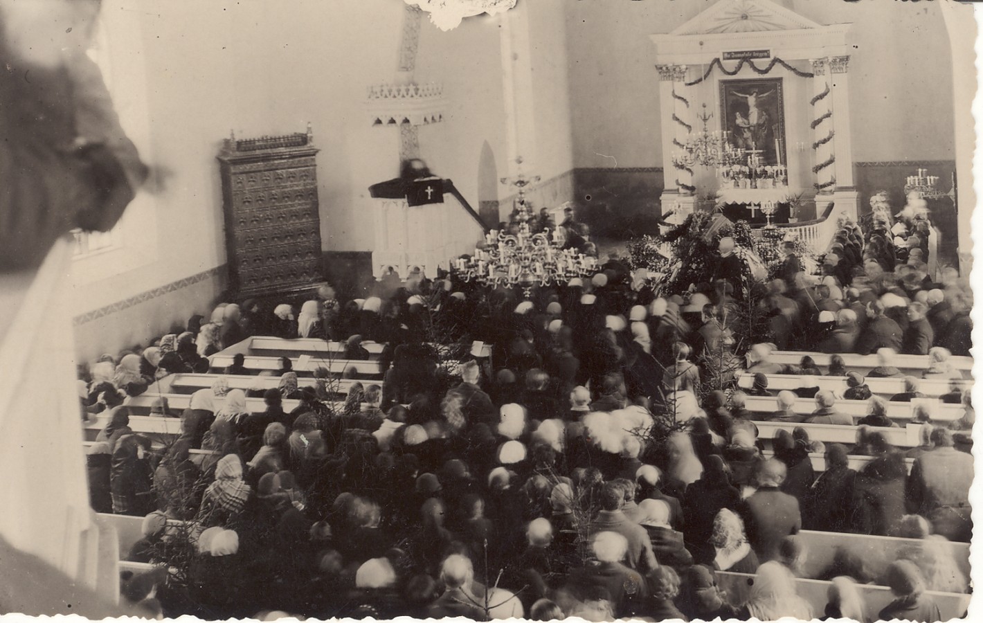 Friedrich Bergi matused. Ärasaatmine Sangaste kirikus
