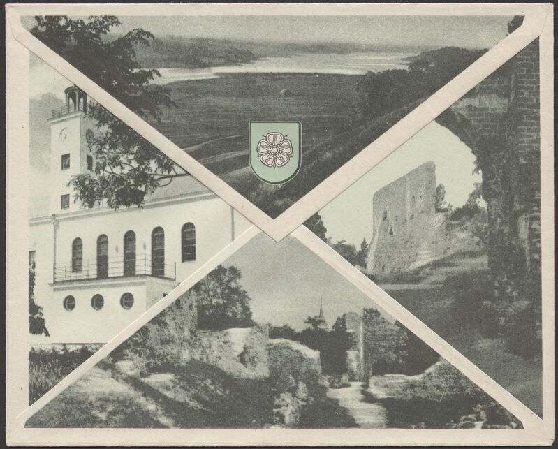 kirjaümbrik, Viljandi, Valuoja Suurtiik, Pauluse kirik, u 1938