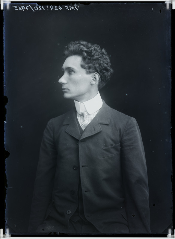 fotonegatiiv, Harry Rudolf, näitleja, näitejuht, karskusselts Vabadus 1903 foto J.Riet