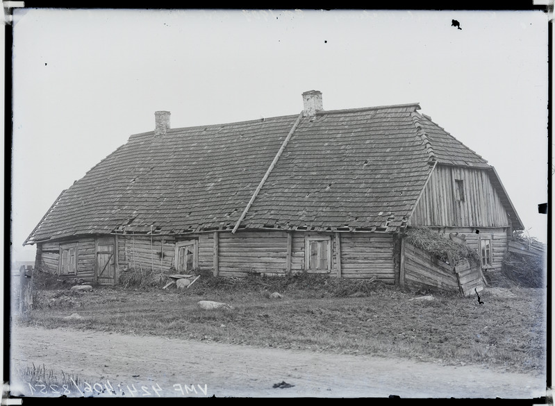 fotonegatiiv, Viljandi khk, Uue-Võidu v Karula vaestemaja, u 1904, foto J. Riet