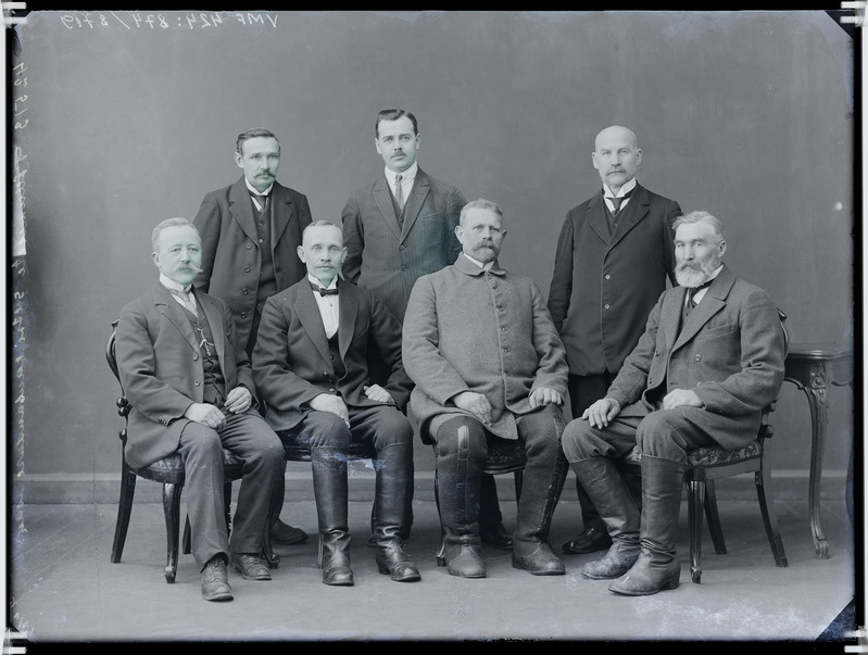 fotonegatiiv, Viljandi Eesti Põllumeeste Seltsi Kaubanduse osakond, grupp, 1924 foto J.Riet