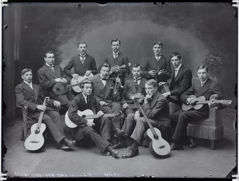 fotonegatiiv, Viljandi, Ränik'u orkester, 1915 foto J.Riet
