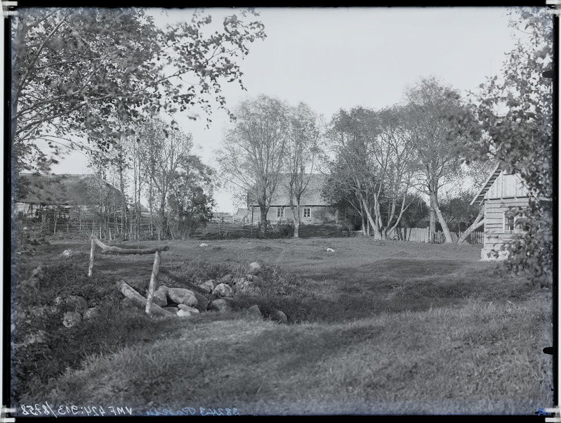 fotonegatiiv, Viljandi khk Päri küla, Raksu (Madi) talu (pärandus VEPS-ile J.Bärens'ilt 1919), 1922 foto J.Riet