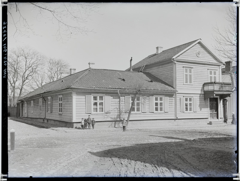 fotonegatiiv, Viljandi, Pikk tn 13, Schoeleri maja, 1912  foto J.Riet
