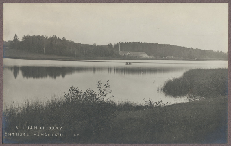 foto albumis, Viljandi, järv, Sammuli tellisevabrik, u 1910, foto J. Riet