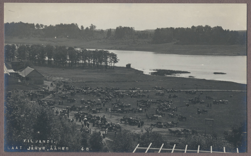 foto albumis, Viljandi, laat järve ääres, u 1910, foto J. Riet