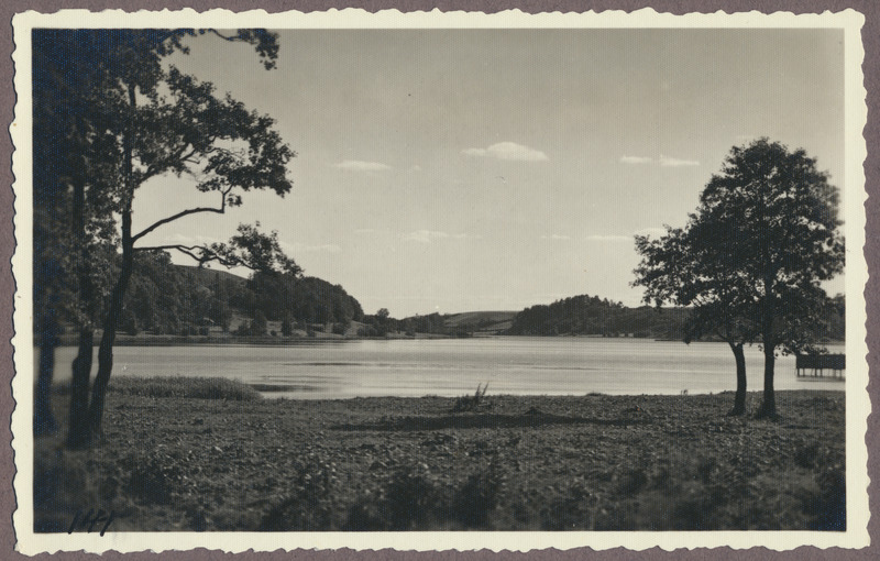 foto albumis, Viljandi, järv ümbrusega, u 1920, foto J. Riet