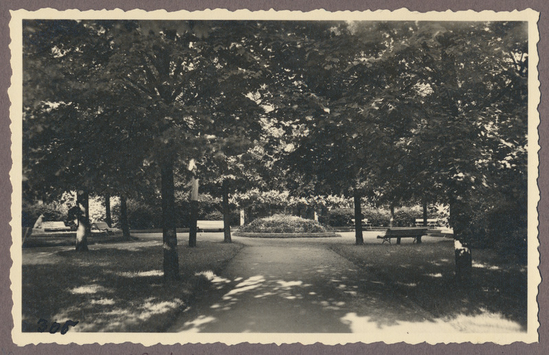 foto albumis, Viljandi, Lastepark, keskel lilleklump, u 1935, foto J. Riet
