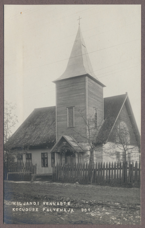 foto albumis, Viljandi Vennaste koguduse palvemaja, u 1930, foto J. Riet