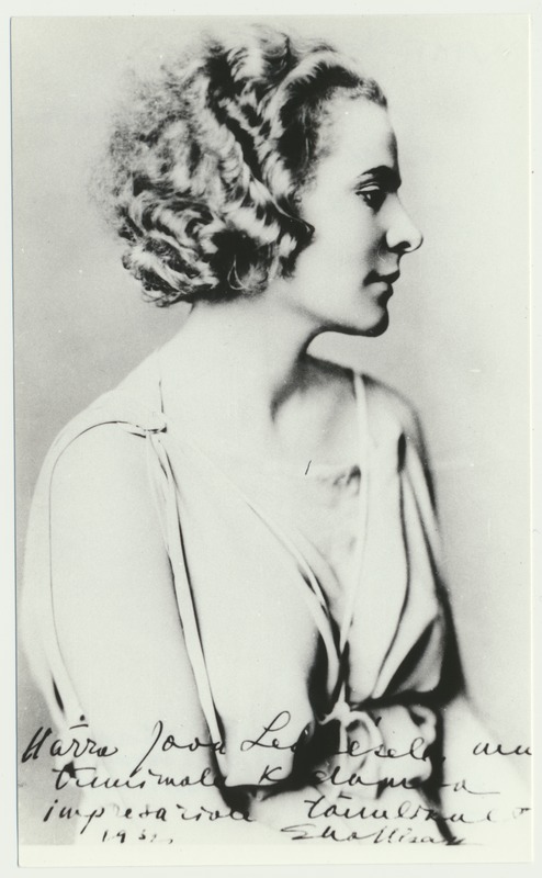 fotokoopia, Ella Ilbak, kirjanik, tantsija u 1932