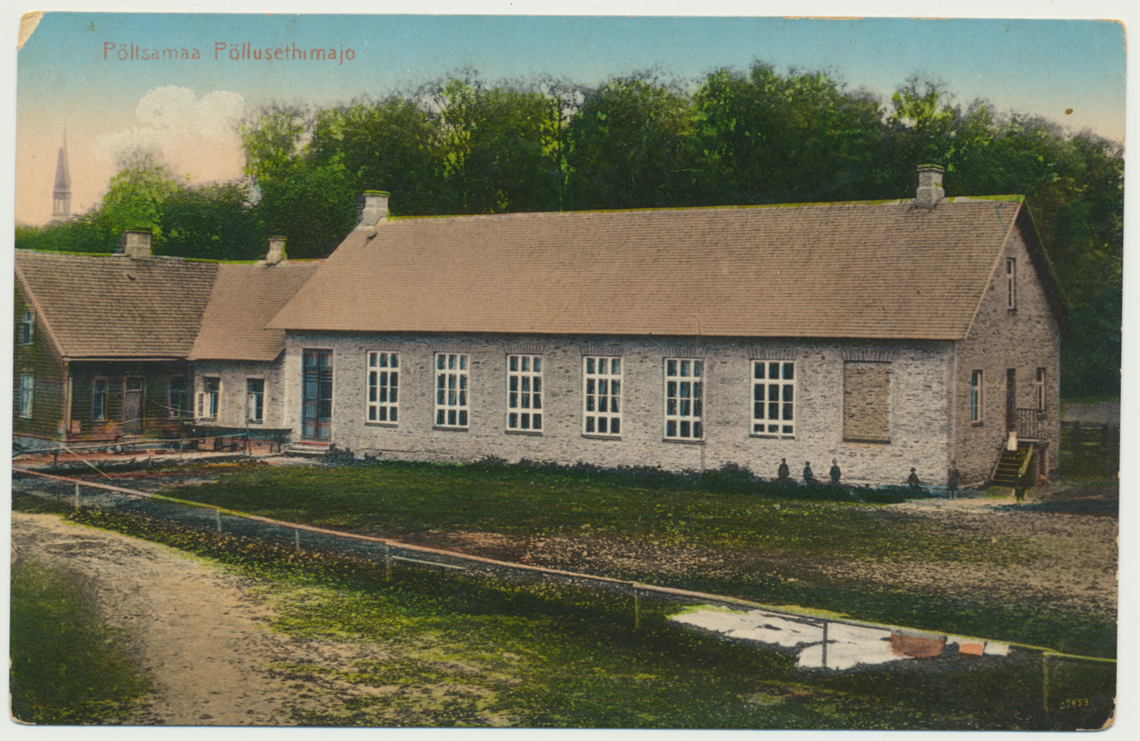 trükipostkaart, koloreeritud, Põltsamaa, põlluseltsimaja, 1910, kirjastaja J.M. Vassar