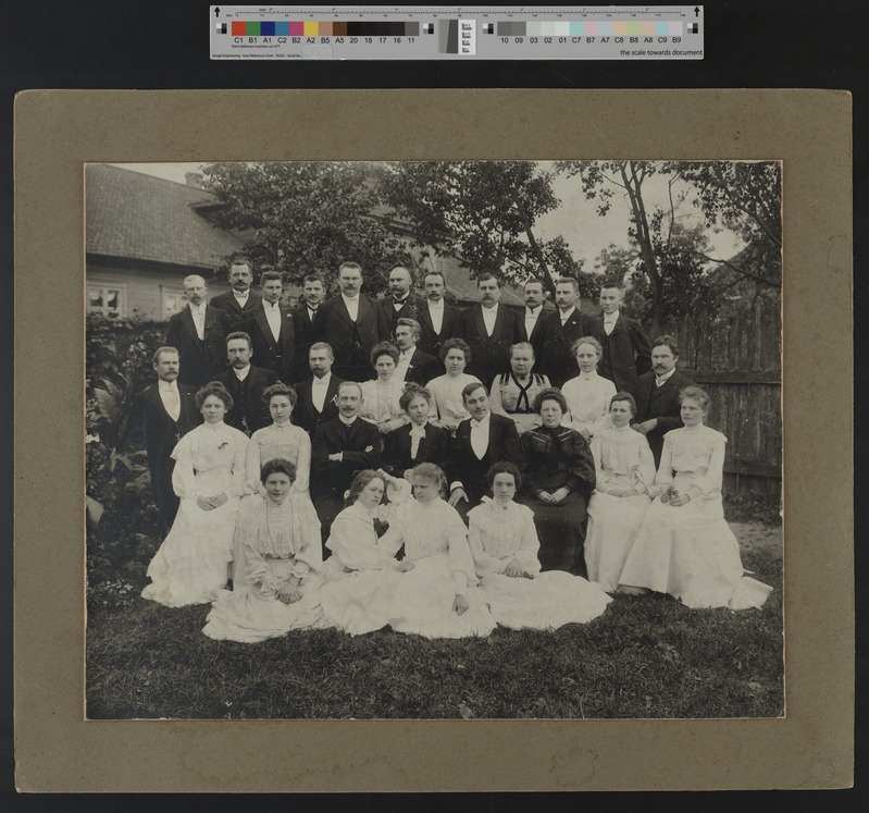 foto papil, Viljandi segakoor Koit, oratooriumi Comala esitus, dirigent Mihkel Lüdig, II r vas 5, 1904