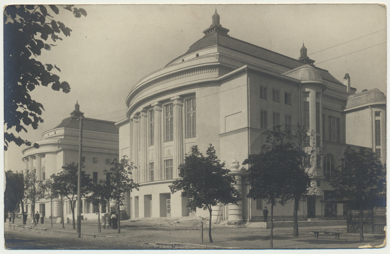 foto, Tallinn, teater Estonia, taga E. Leokese kiri, u 1913