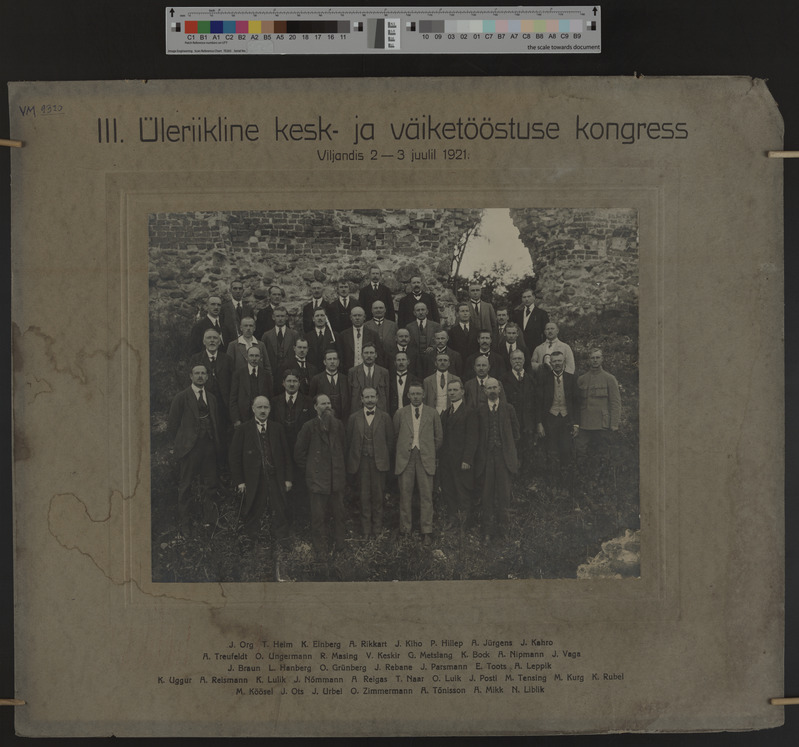 foto Viljandi, III üleriiklik kesk- ja väiketööstuse kongress, 1921