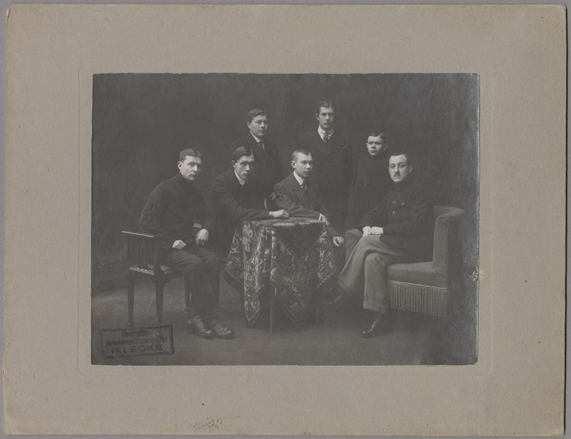 pappalusel foto, Viljandi Ernst Hunt'i trükikoja töötajaid u 1920