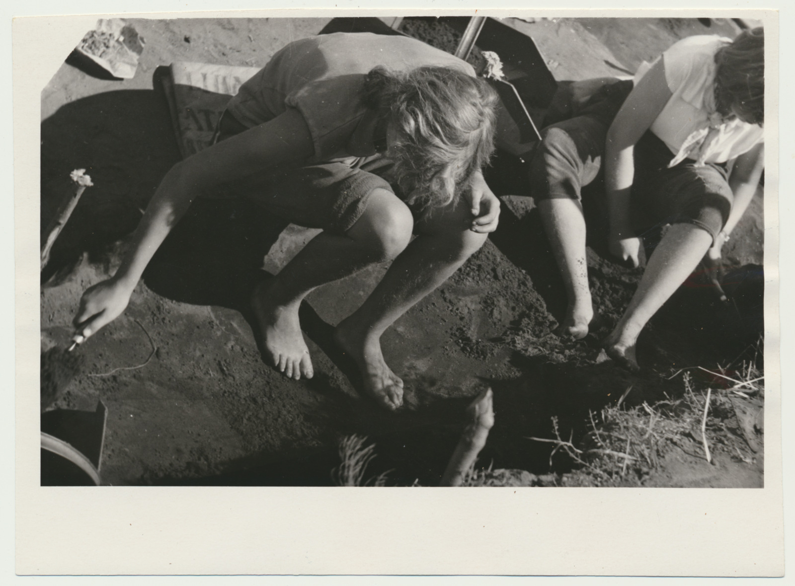 foto Kolga-Jaani khk Siimussaare arheoloogilised väljakaevamised 1963 foto A. Kiisla