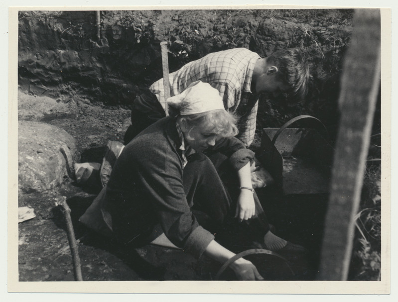 foto Kolga-Jaani khk Siimussaare arheoloogilised kaevamised 1962 foto U. Roosimaa