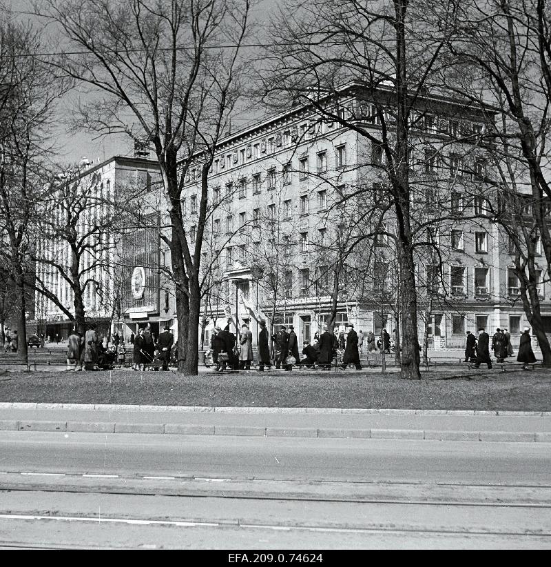 View of the Art Building at the Winning Square.