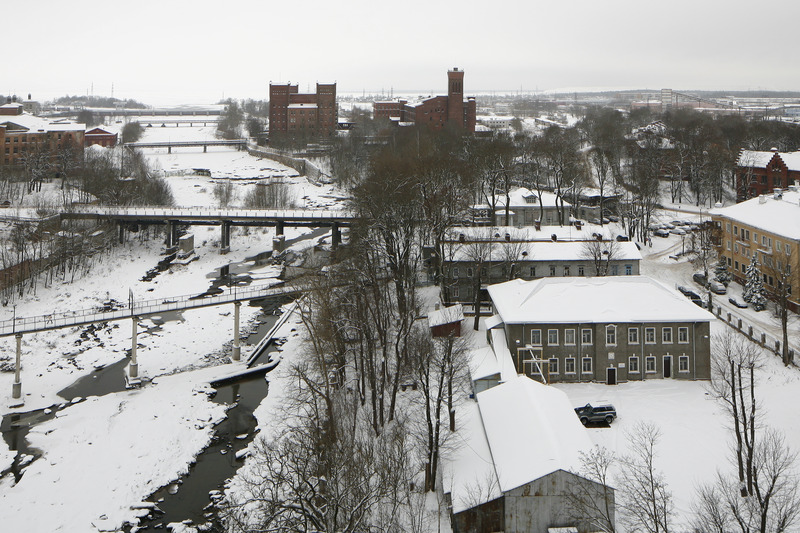 Narva Kreenholmi manufaktuur: vaade Kreenholmi veetornist