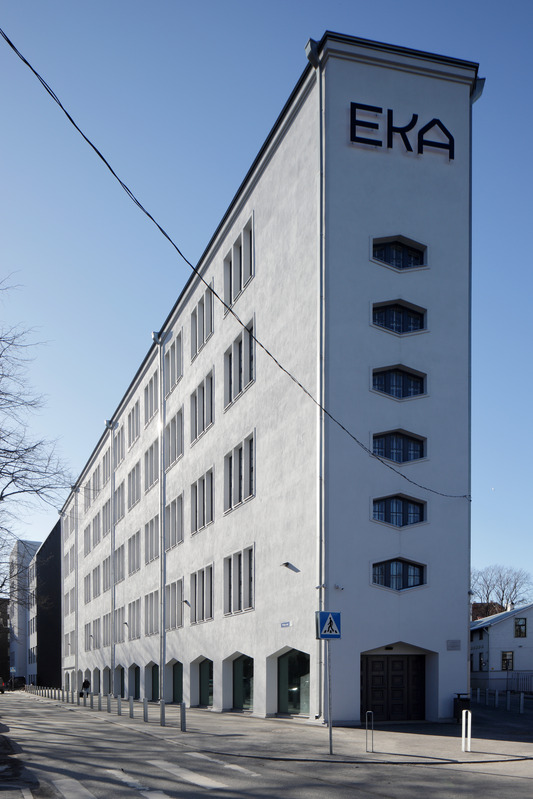 Eesti Kunstiakadeemia uus hoone, endine tehas Rauaniit, hiljem Punane Koit. Kuu Arhitektid / Eugen Habermann