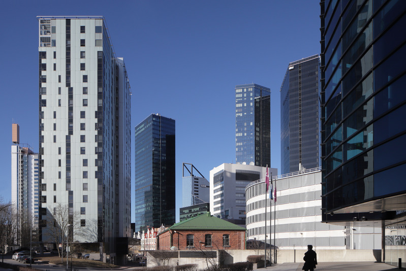 Tallinna ärikeskus. Maakri kvartal, kõrhooned piki Maakri tn