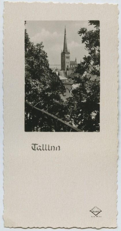 Tallinn, vaade Patkuli trepilt, Oleviste kirik