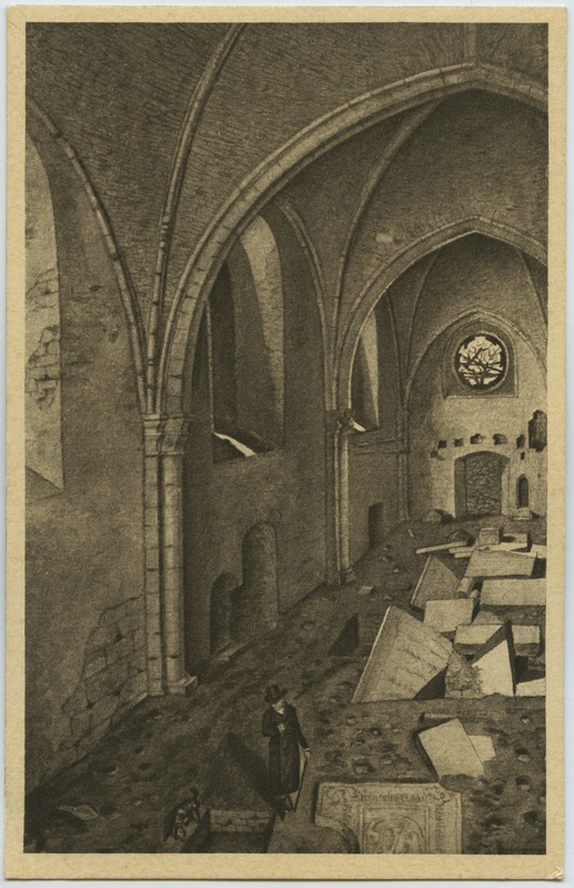 Haapsalu. Ruinen der alten Schlosskirche in Hapsal (C. v. Ungern-Sternberg'i järgi)