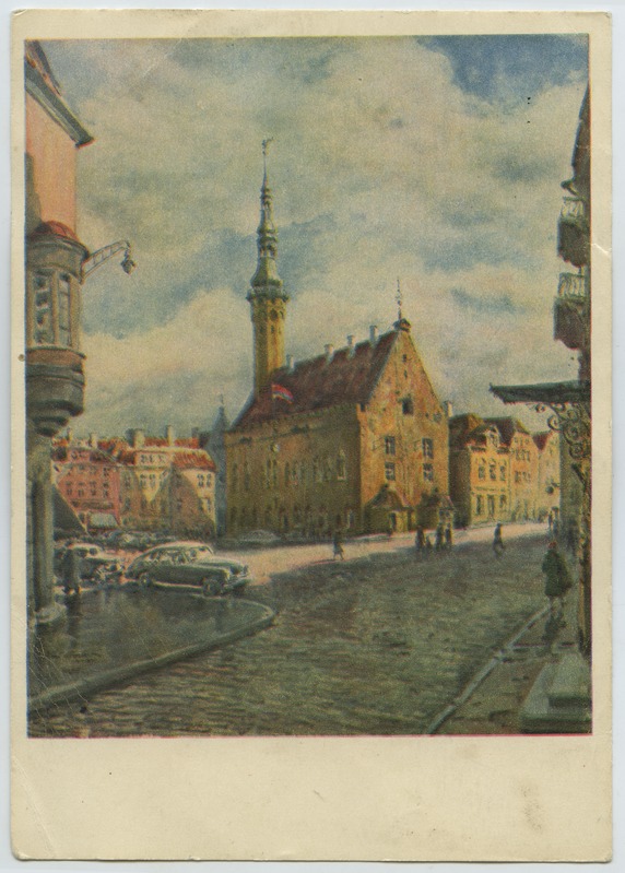 Tallinn Tallinna Raekoda K. Burman'i akvarelli järgi