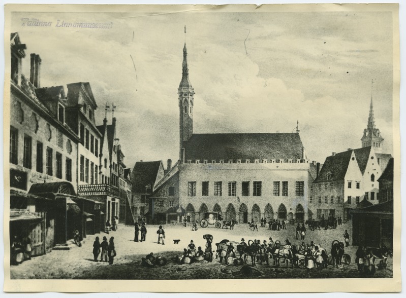 Armont-Bermond-Brichebois-Avanzo, "Der Grosse Markt zu Reval", Suur turg, vaade Raekoja poole.