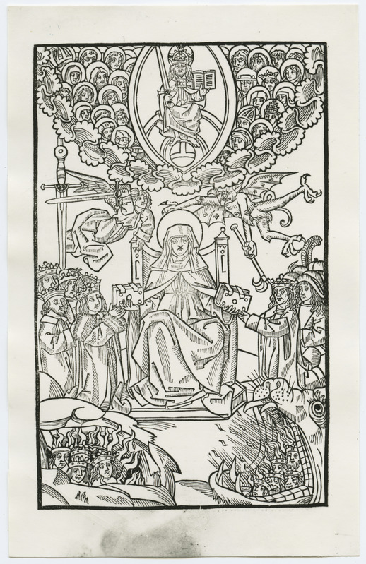 Illustratsioon raamatust "Birgitta Revelationes, Lübeck, Bartholomeus Chatan, 1942".