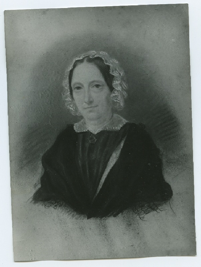 Rosina Therese Krich, sündinud Aderholm, 1791 - 1867, rinnaportree, kolmveerand paremale, pastell ja guašš.