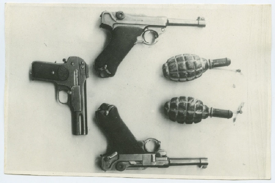 Relvad, tarvitatud 1.12.1924 mässukatsel.