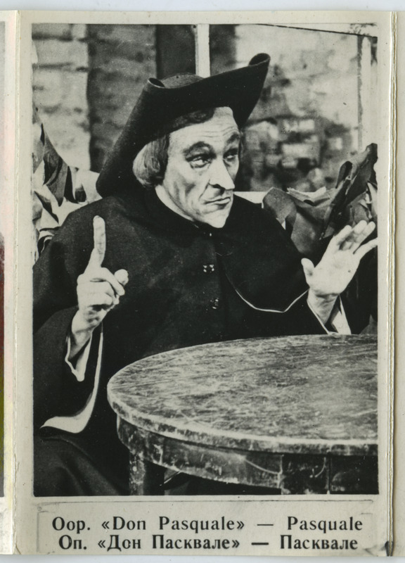 Aaro Pärn, Pasquale osas ooperis "Don Pasquale".
