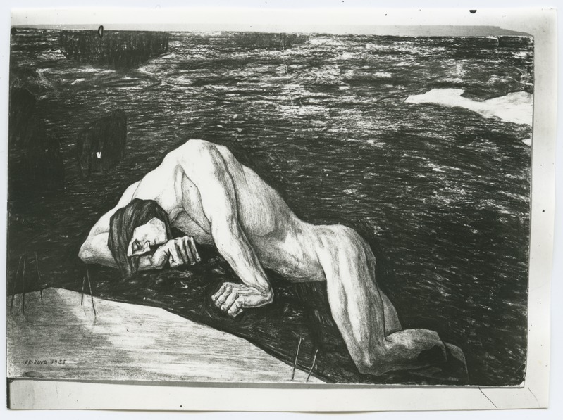 K. Raud "Kalevipoja surm", söemaal 1935. aastast.