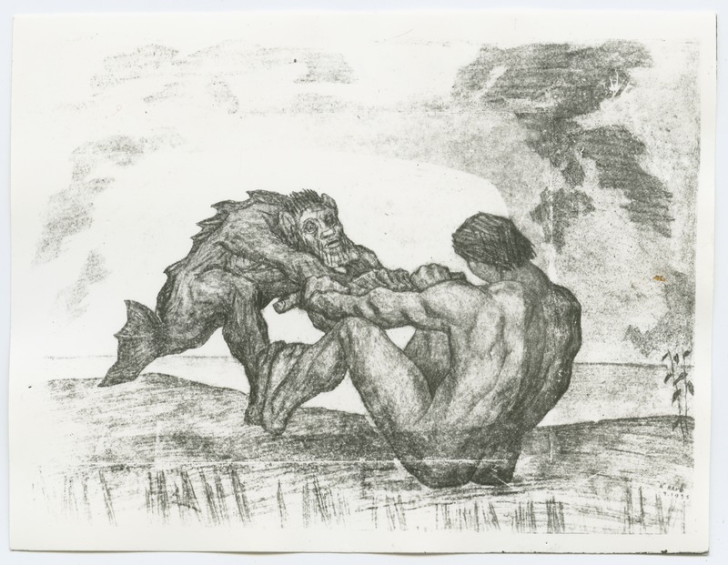K. Raud "Kalevipoeg ja vetevaim", 1935. aastast.