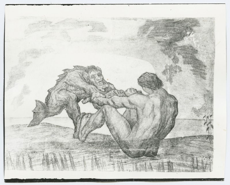 K. Raud "Kalevipoeg ja vetevaim", 1935. aastast.