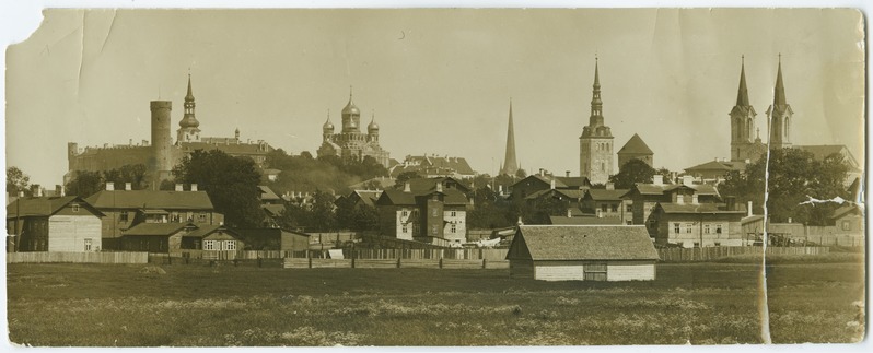 Tallinna panoraam läänest Pelgulinna ja Lilleküla poolt, 19. sajandi lõpp.