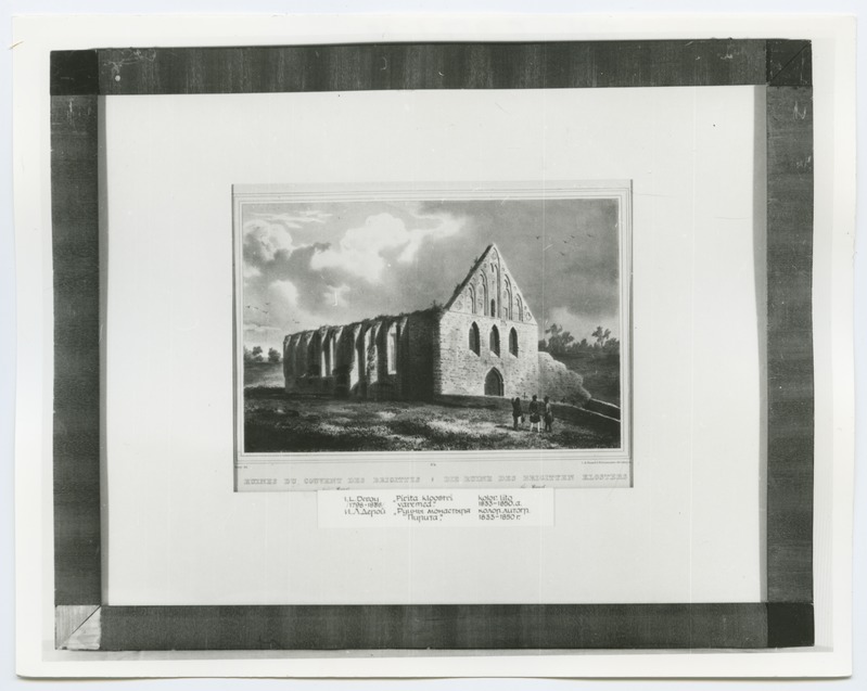 J.L. Deroy "Pirita kloostri varemed" 1833-1850 aastatest.