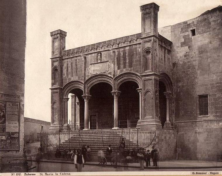 Summer, Giorgio (1834-1914) - n. 1317 - Palermo - St. Maria la Catena - Giorgio Sommer (1834-1914), "Palermo - Santa Maria la Catena church". Catalogue number: 1317.