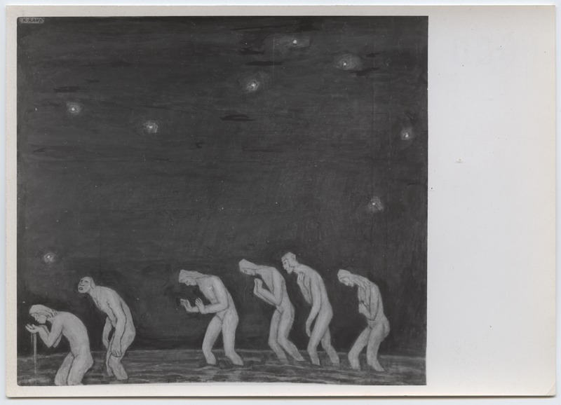 Fotoreproduktsioon K. Raud "Püha vesi"- Kevadnäitus 1943. aastal.