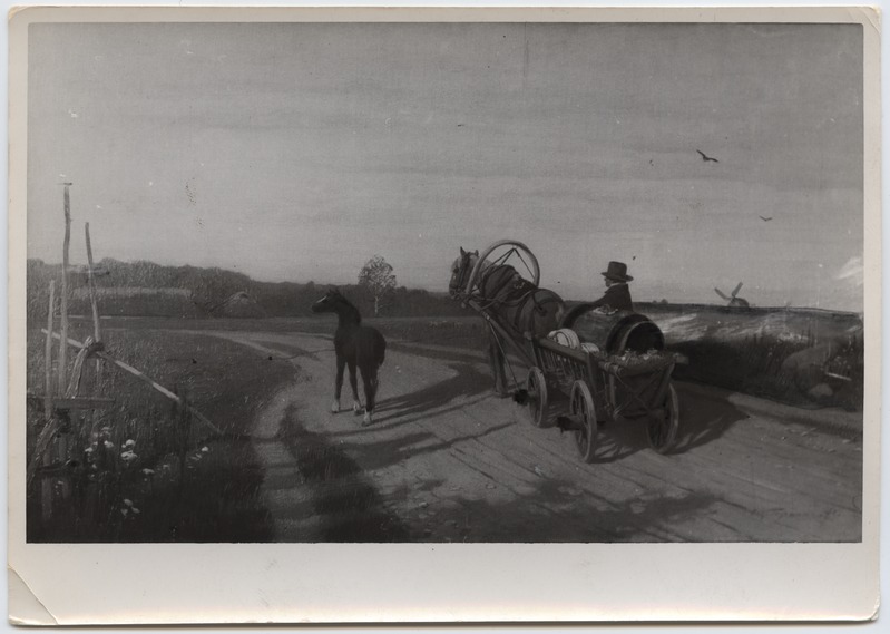 Fotoreproduktsioon O. Hoffmann "Eesti maastik" erakogudest (baltisaksa kunst).