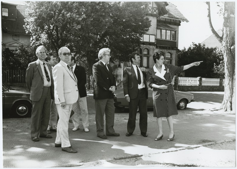 Tallinna delegatsioon Schwerini ringkäigul, Zippendorf, 12.06.1989. a. Vasakul esiplaanil Dmitri Bruns.