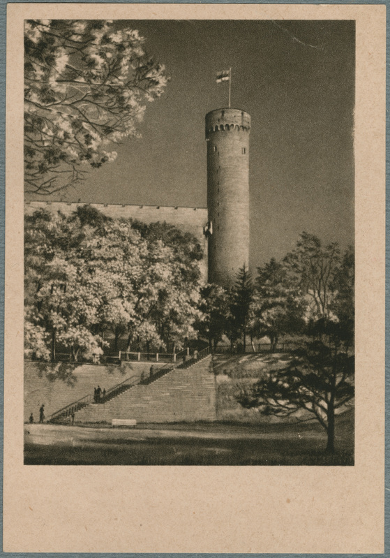 Postkaart. Tallinn, Toompea, Pika Hermanni torn.