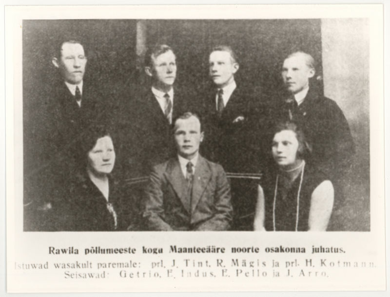 Ravila Põllumeeste Kogu Maanteeäärse noorte osakonna juhatus