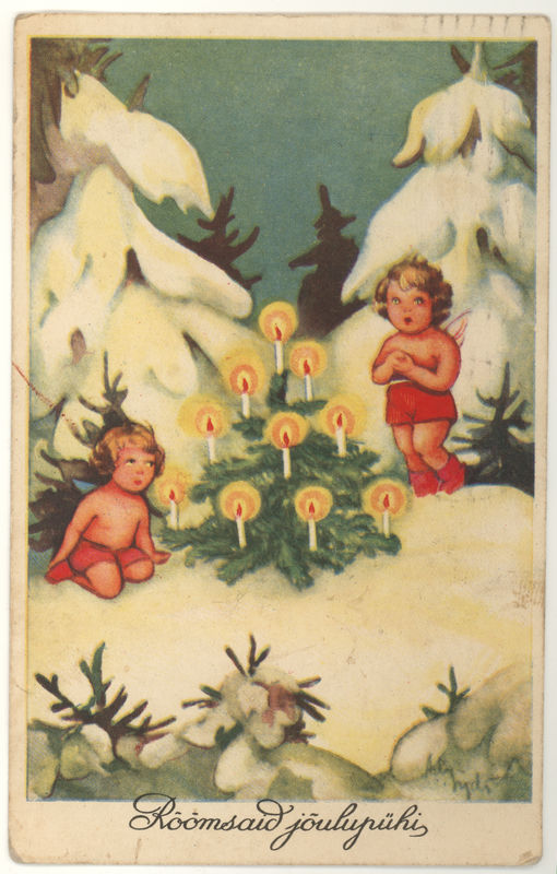 Postkaart Rõõmsaid jõulupühi
